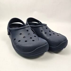 Crocs Ag+ Classic Clog Casual Comfort Slip-ons Navy Blue Mens Size 9 Womens 11